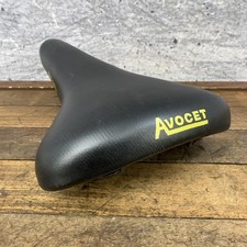 Asiento de sillín de bicicleta de carreras vintage Avocet negro 390 g bicicleta de carreras de carretera para hombre años 80