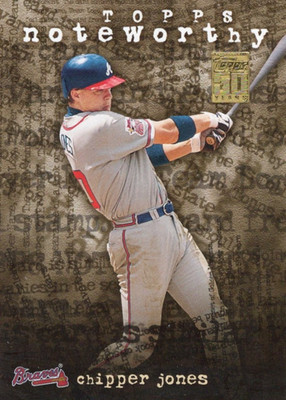 Chipper Jones Braves 2001 Topps Noteworthy #TN-6 Bx14c
