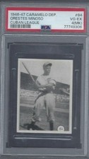 1946-47 Caramelo Deportivo #84 Minnie Minoso PSA 4 MK Rookie ONE HIGHER