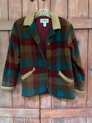 Womens LL Bean Wool Barn Jacket