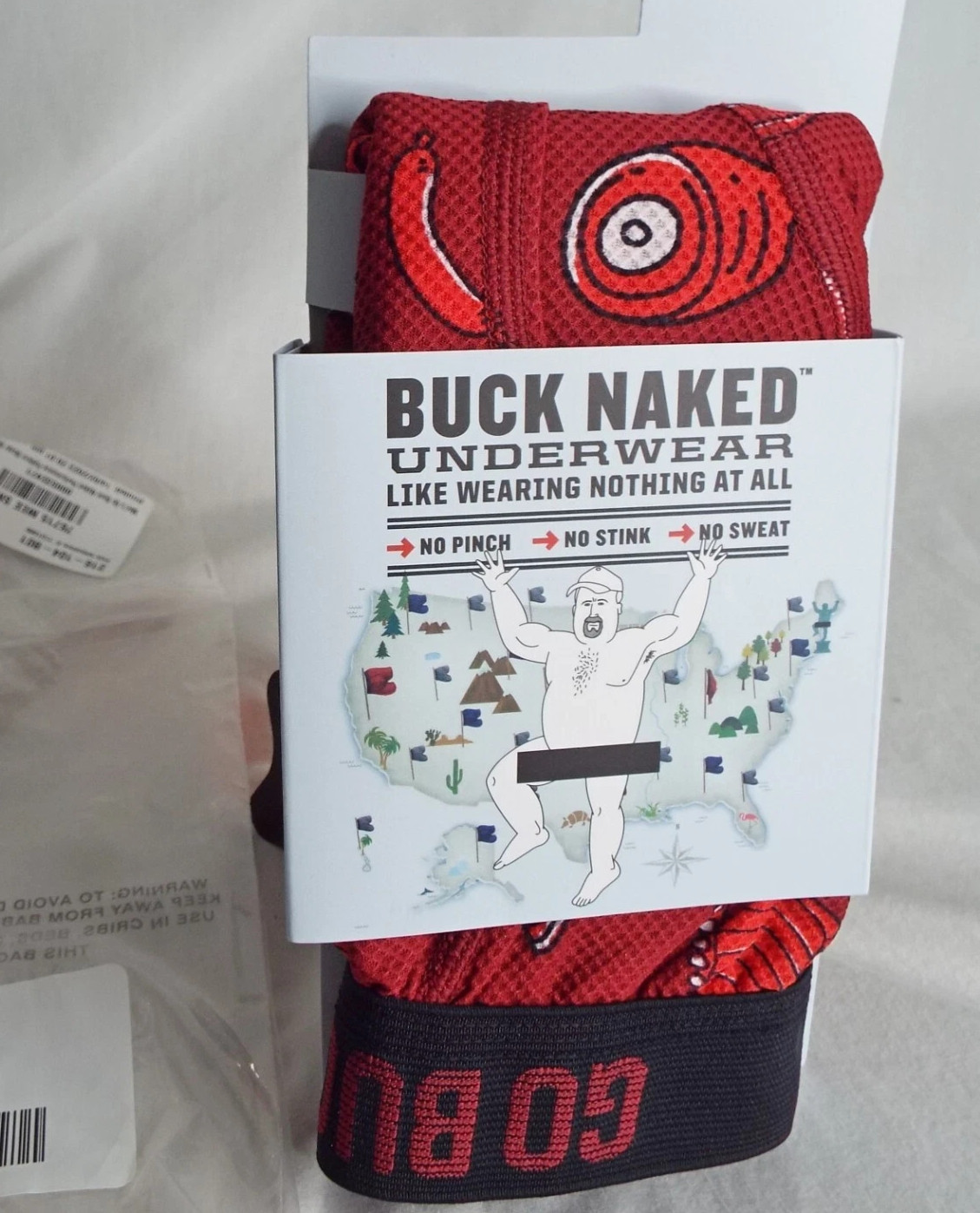 1 Pair Small Duluth Trading Buck Naked Boxer Brief Medium Rare Meat 76715 image 3