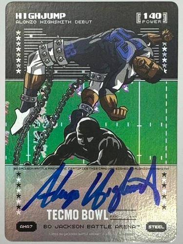 Bo Jackson Battle Arena - Highjump Steel AUTO Tecmo Bowl