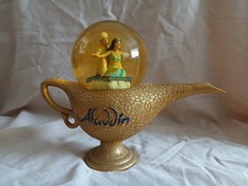 Disney Aladdin And Jasmine Genie Lamp Musical Snow Globe 'A Whole New World'