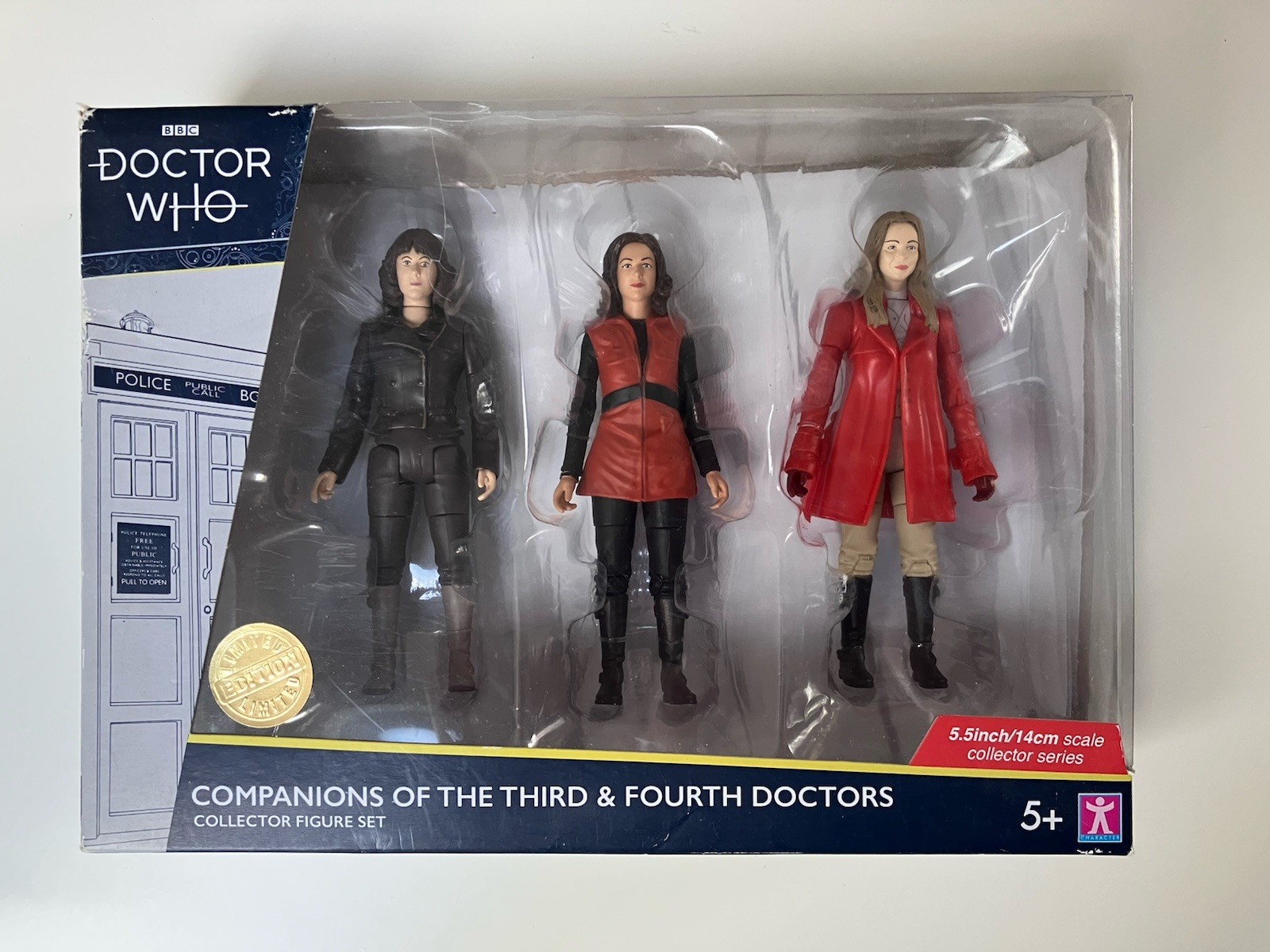Doctor Who Companions of the Third and Fourth Doctors Figures set (Box damaged)