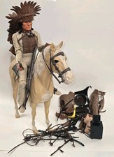 Vintage Marx Johnny West Parts Lot + Cheif Cherokee + Thunderbolt(?) Lot