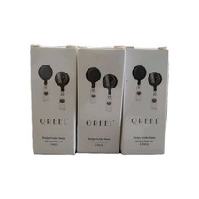 Qreel Badge Holder 6 Pack Black