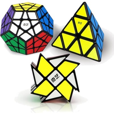Speed Zauberwürfel Set - Pyramide Dodekaeder Windmill Würfel [3er Pack]