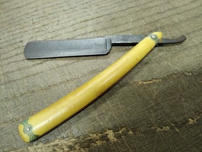 Vtg Antique Otto Fromm Cutlery Co 50 Red Head Straight Razor Germany Looks Good!