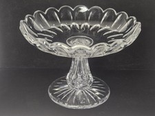 ABP American Brilliant Period Dorflinger Cut Glass Compote With Cut Ovals