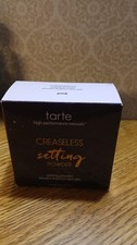 Tarte Creaseless Translucent Loose Setting Powder & Puff Full Size 0.24 oz PINK