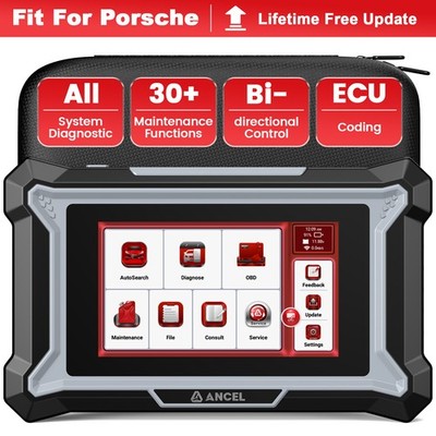 ANCEL DS160 For Porsche Bidirectional Car Scanner Diagnostic Tool ECU Coding Oil