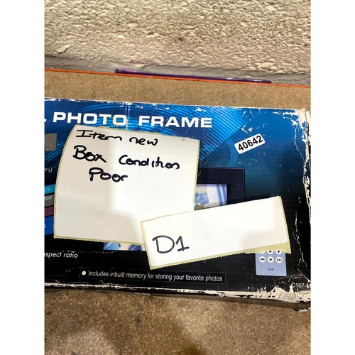 Cibox C107M Digital Photo Frame Black Corded 7" TFT LCD Screen w/ Accessories - Picture 16 of 16