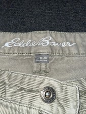 Vintage Eddie Bauer Corduroy Pants Mens 36x30 Brown Straight Fit Classic