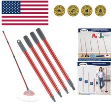 Spin Mop Handle Replacement Compatible with O Cedar Spin Mop and Bucket, 4-Se...