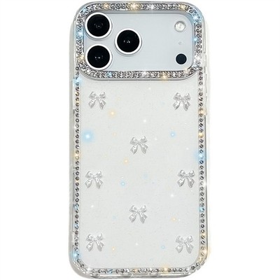 Für iPhone 16 Pro 16 Plus 17 16 14 15 13 Stoßfest Glitzer Schleife Handyhülle