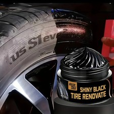 Tire Shine & Plastic Repair Paste - Removes Scratches, Restores Shine for Tires