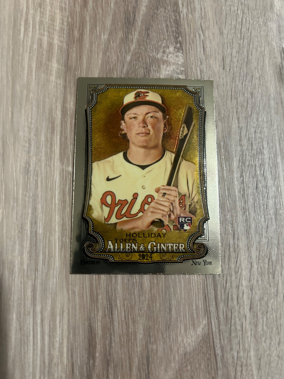 JACKSON HOLLIDAY TOPPS ALLEN & GINTER CHROME RC ORIOLES #277 2024