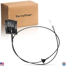 PartsFlow Hood Release Cable for 1987-1991 Ford Bronco, F-150, F-250, F-350