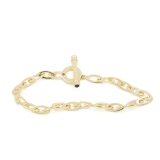 Brazalete Roberto Coin Oro Amarillo 18K Elegante y Brillante Zafiro .20Ctw #J170387 1