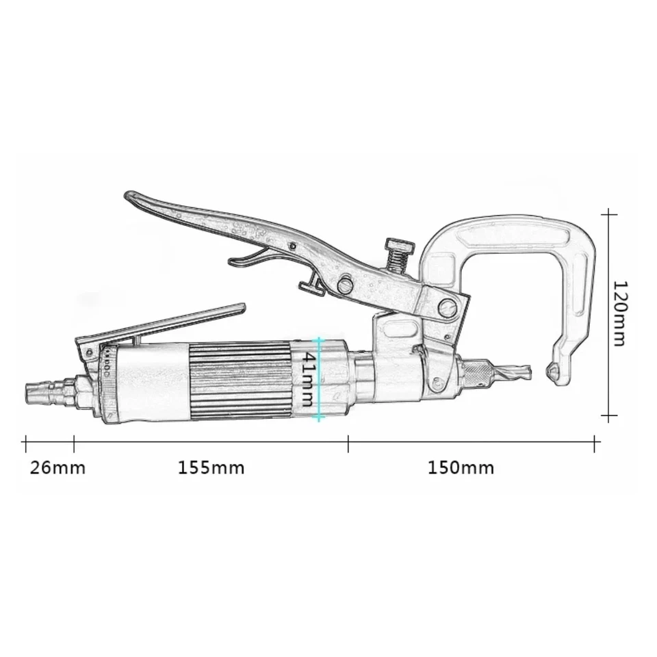 BD-6024 Pneumatic Sheet Metal Spot Welding Drilling Machine Spot Welding Tool - Image 3 of 4