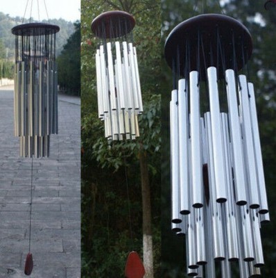 Windspiel Klangspiel 27 Klangröhren Feng Shui Windharfe Haus Garten Deko Heiß BE
