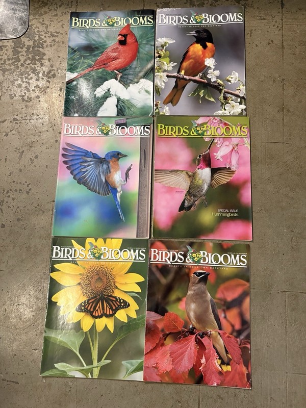 Birds & Blooms Magazine, 2008, Lot of 6