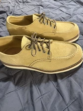 RED WING CLASSIC MOC OXFORD Shoes, Beige, 8079, Men's, With Box, Size: US 11.5