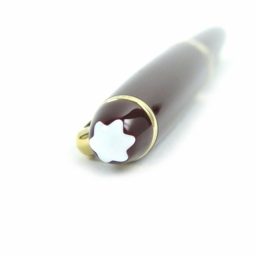 Montblanc Meisterstuck Classic Nib 14K F Pix White Star Fountain Pen Bordeaux Go - 第 4/10 張圖片