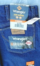 WRANGLER COWBOY CUT FLAME RESISTANT MEN'S 13 ORIGINAL BLUE DENIM JEANS 36/38