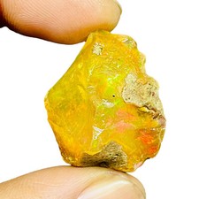 43 Cts Natural Ethiopian Opal Rough 29x23mm Huge Untreated Loose Gemstone