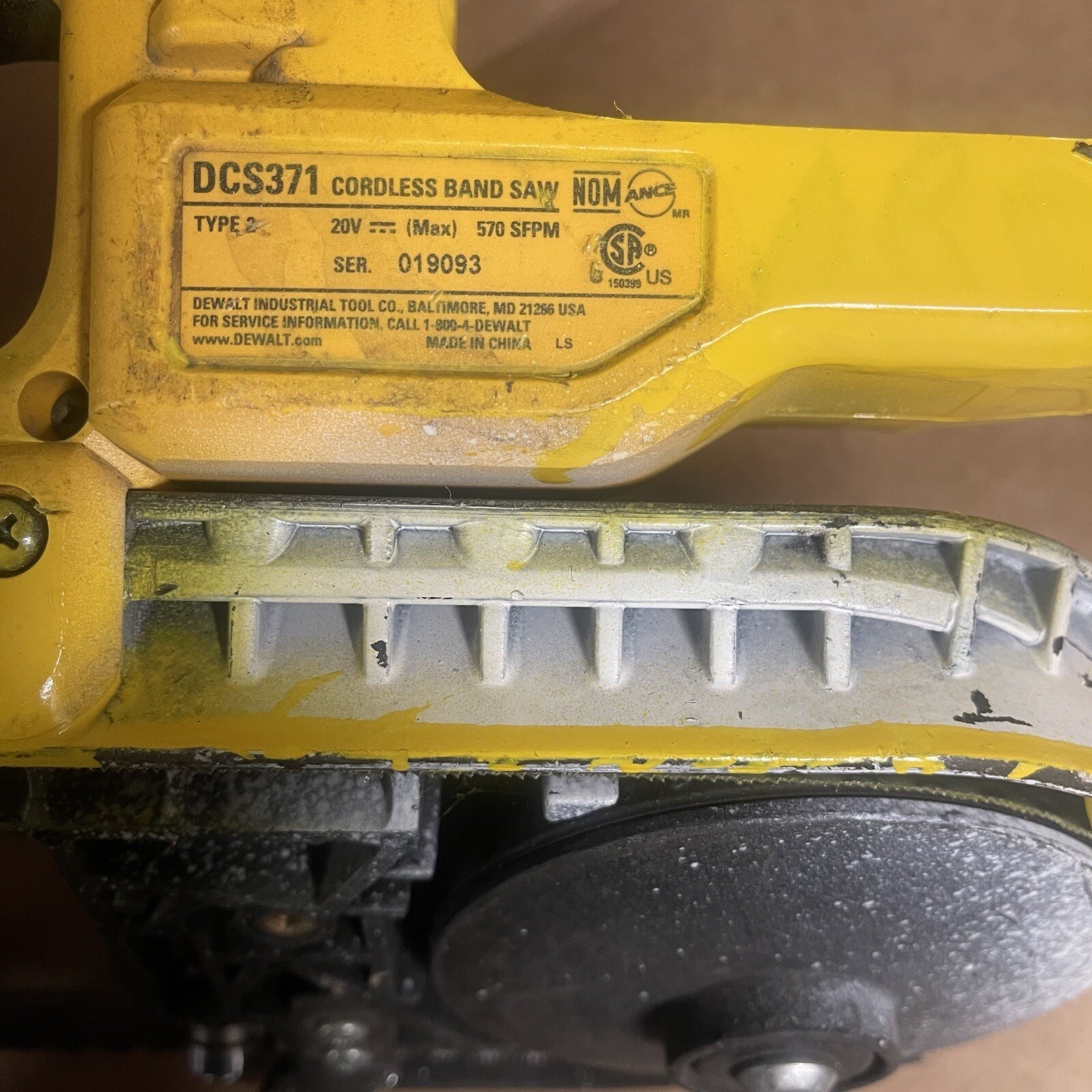 DEWALT DCS371 20V MAX Cordless Band Saw w/BladeNo Battery Operates