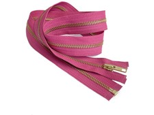 18 Inch 10 Metal Zipper YKK 5 Golden Brass Medium Weight Separating Made in USA