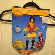 Womans Peter Pan Costume Sz M Brand New. Includes HOOK. Dress, Skirt Puff Hat