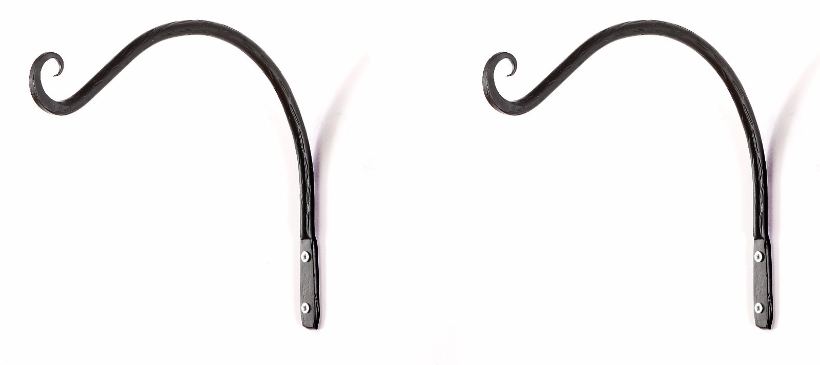 Metal Curved Hangers Wall Hanging Hooks Brackets by Tom Chambers 23cm Set of 2