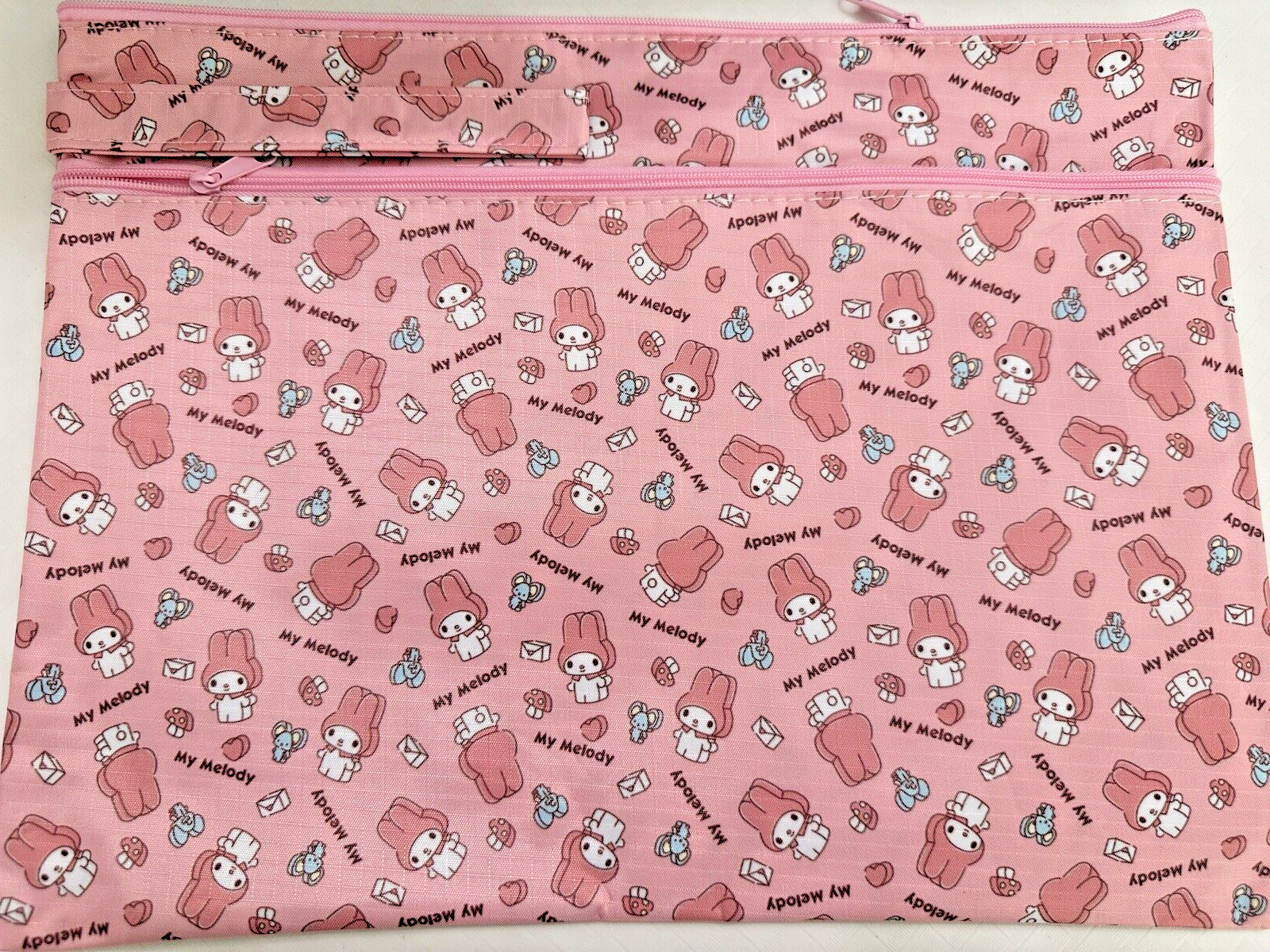 NWOT VINYL SANRIO MY MELODY DOCUMENT HOLDER WITH WRIST STRAP