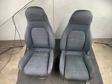 1990-1993 Mazda Miata Oem Black Cloth Driver Passenger Seat Set Na 90-93 Read