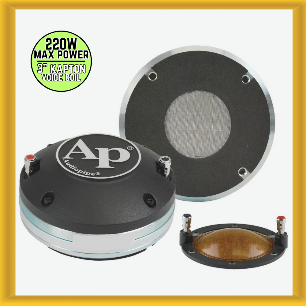 Audiopipe 3″ Resin Film Compression Driver with Neodymium Magnet