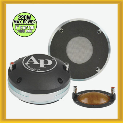 Audiopipe 3  Resin Film Compression Driver with Neodymium Magnet 220W Max Power