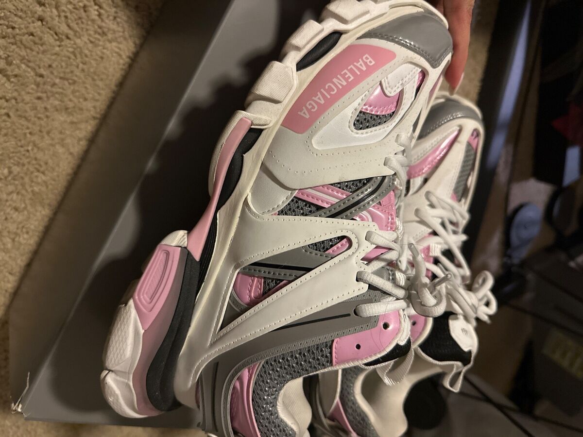 Balenciaga White/Grey/Pink Sneakers Womens Size 11 | eBay Balenciaga White/Grey/Pink Sneakers Womens Size 11 | eBay