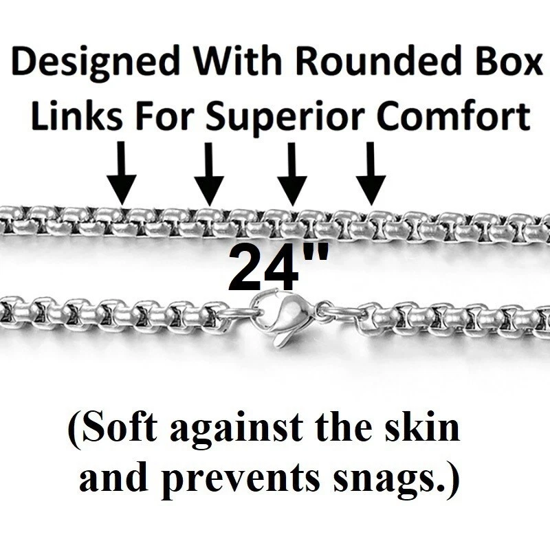 Collar de cadena grande para hombre audaz dragón acero inoxidable 1-3/4" colgante 24" D364 Foto 2 de 4