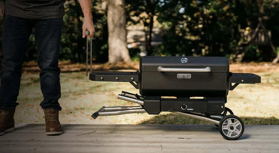 Masterbuilt Portable Charcoal Grill and Smoker with Cart Black - Image 4 of 4