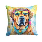 Mastiff Hippie Dawg Fabric Decorative Pillow Dac2532Pw1414