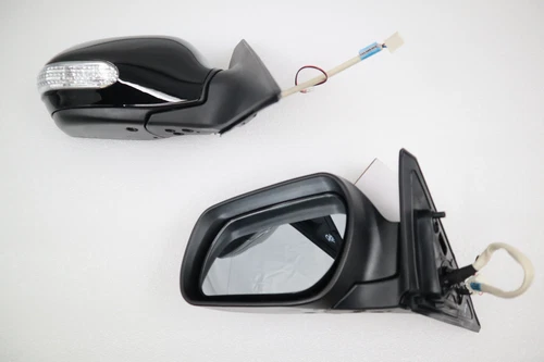 Black LED Manual Fold Side Mirror L+ R For 2003 2004 2005 06 07 2008 Mazda 6
