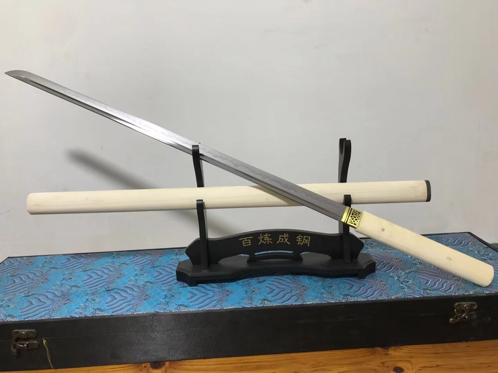 Suguha Clay Tempered Real Hamon T10 Steel Katana Japan Samurai