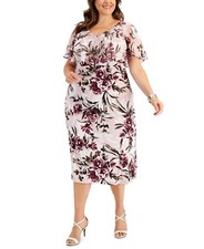 Connected Plus Size Popover Midi Dress Size20 Wide