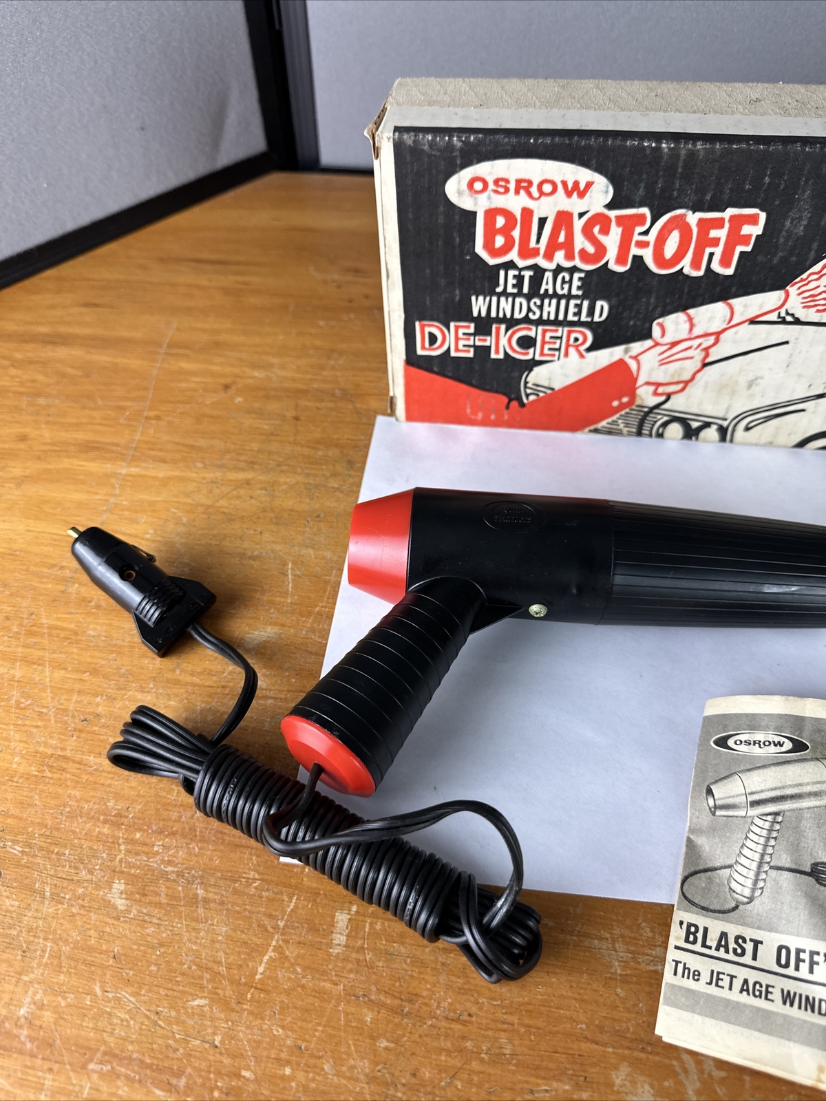 NOS Vintage BLAST-OFF Chevy/GM Ford Mopar Hot Rod Auto WINDSHIELD DE-ICER GUN