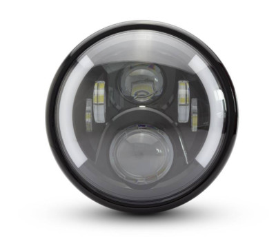 Motorrad 7'' LED 75W Scheinwerfer DRL & Blinker + Metallgehäuse DOT E zugelassen