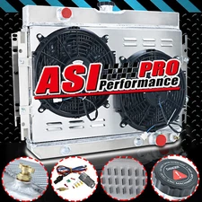 ASI 3 Row Radiator+Shroud Fan For 1963~1968 Chevy Impala Bel Air El Camino CC289