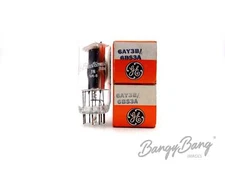 2 Vintage General Electric 6AY3B/6BS3A Damper Diode Half Wave Rectifier Tube Val