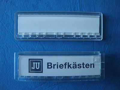 JU Namensschild 67 x 22 mm, mit Eindruck, 21-255
